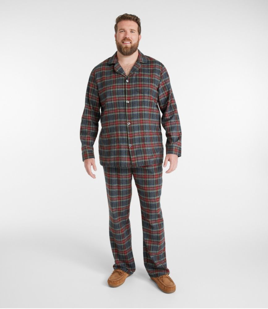 Men's Scotch Plaid Flannel Pajamas, Antique Dress Stewart, small image number 4