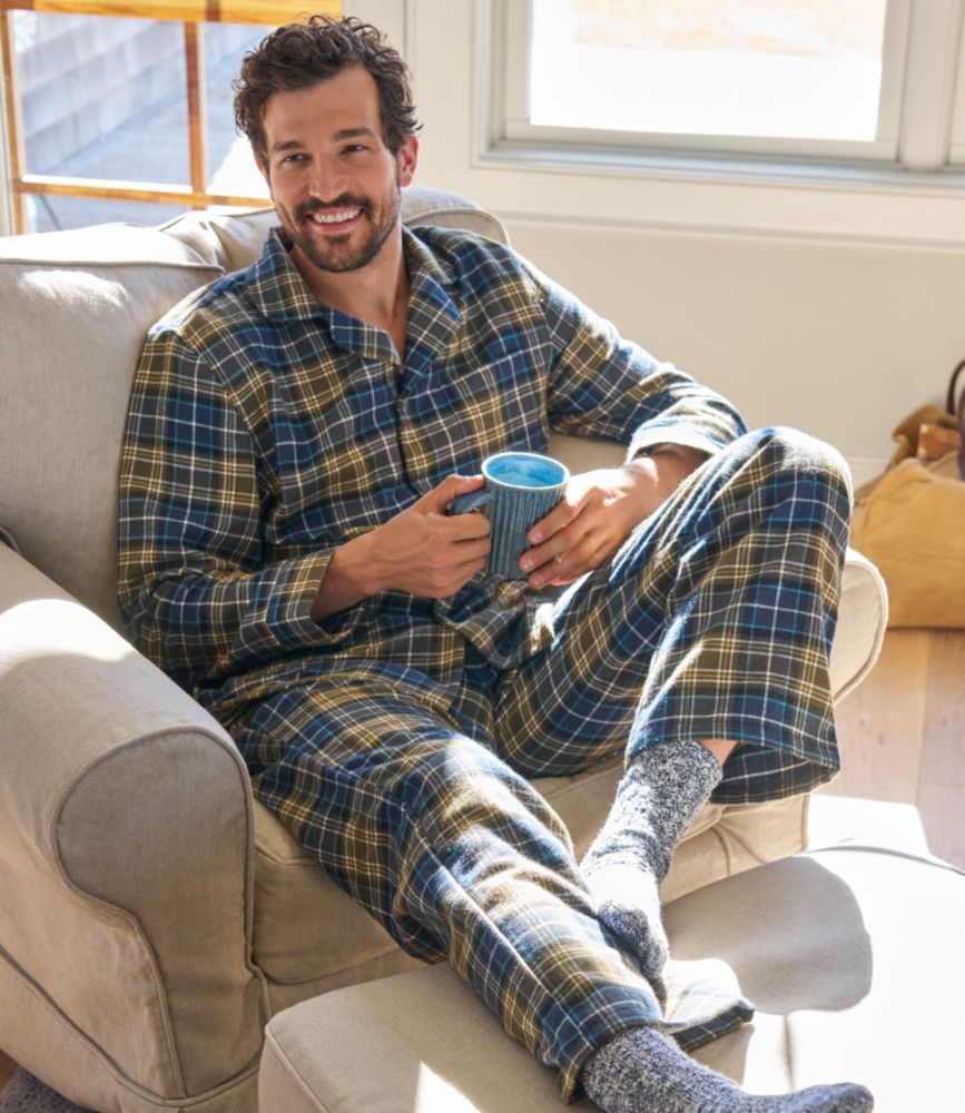 Men's Scotch Plaid Flannel Pajamas