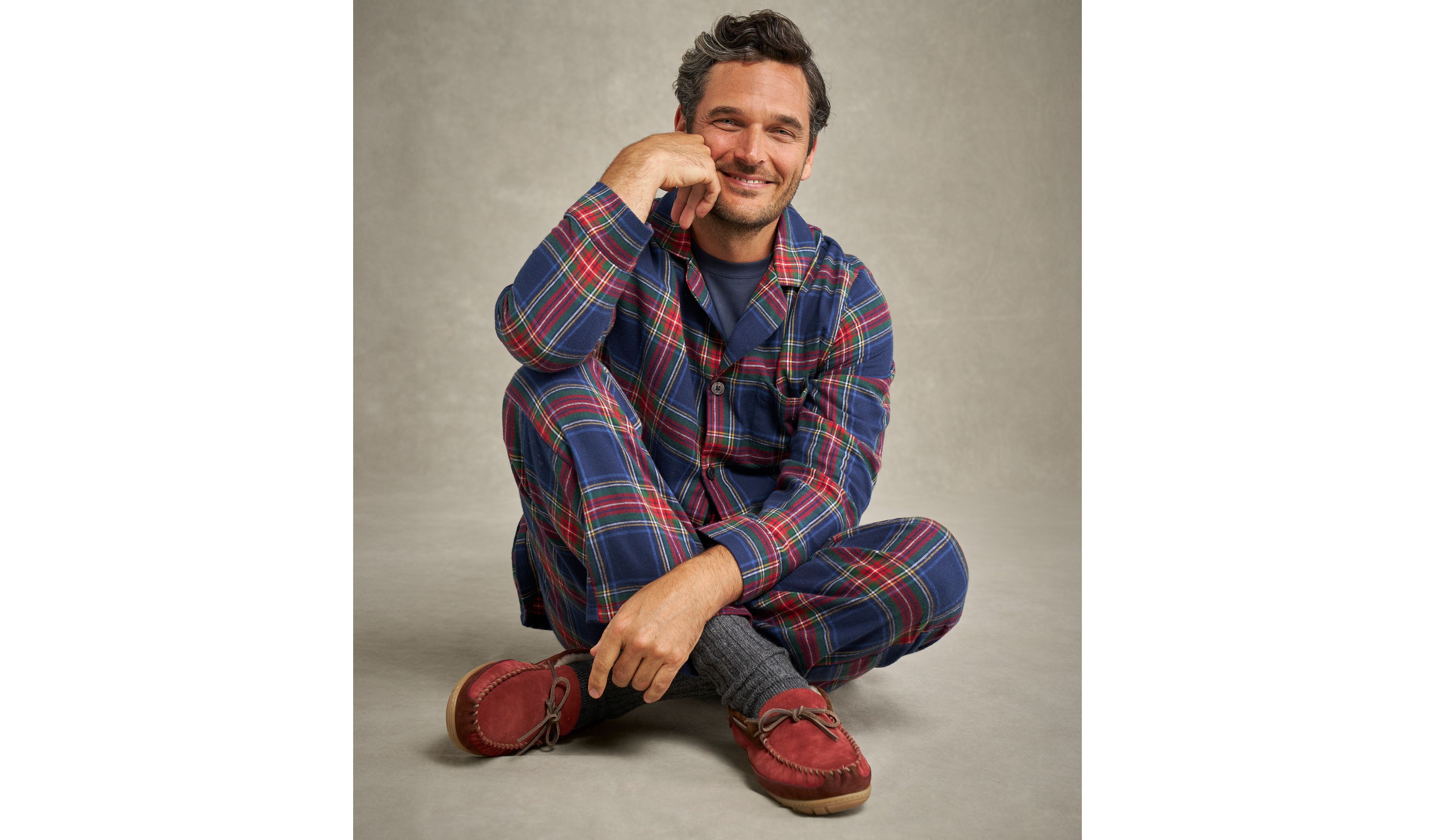 Men's Scotch Plaid Flannel Pajamas