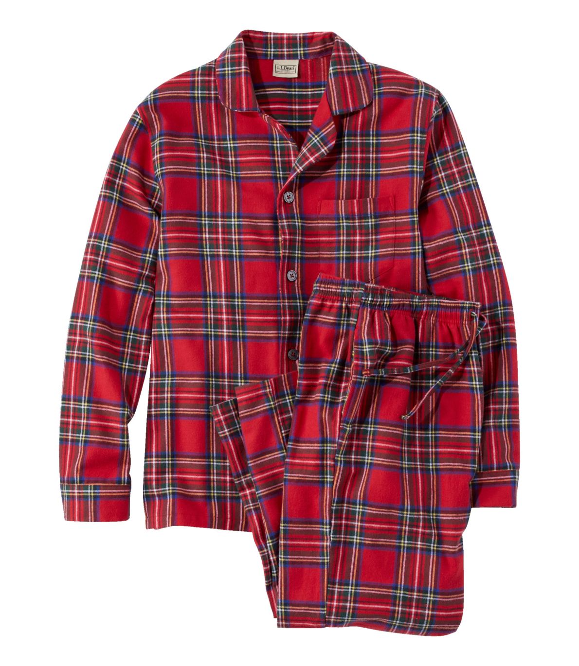 Men's Scotch Plaid Flannel Pajamas