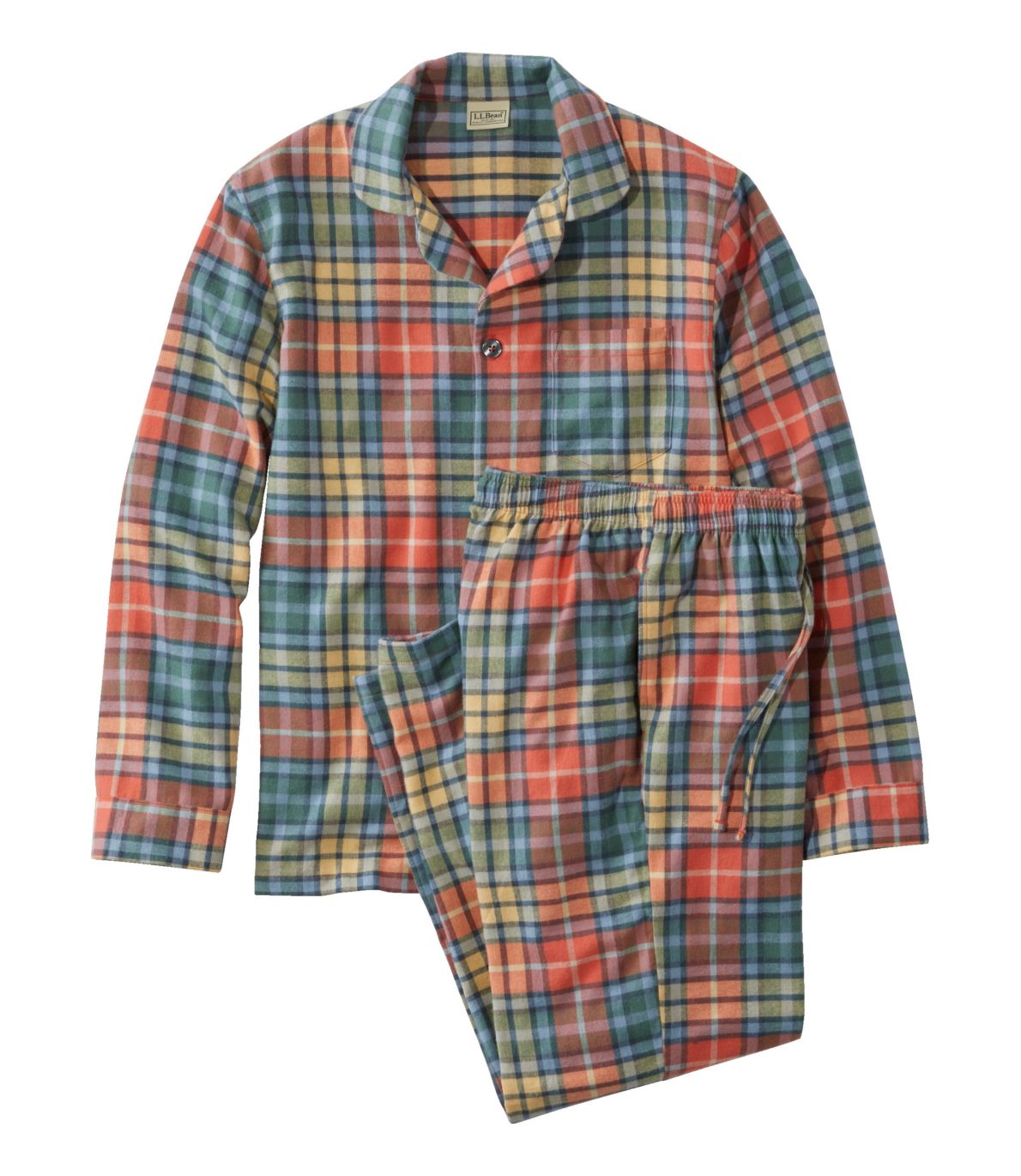 Men's Scotch Plaid Flannel Pajamas