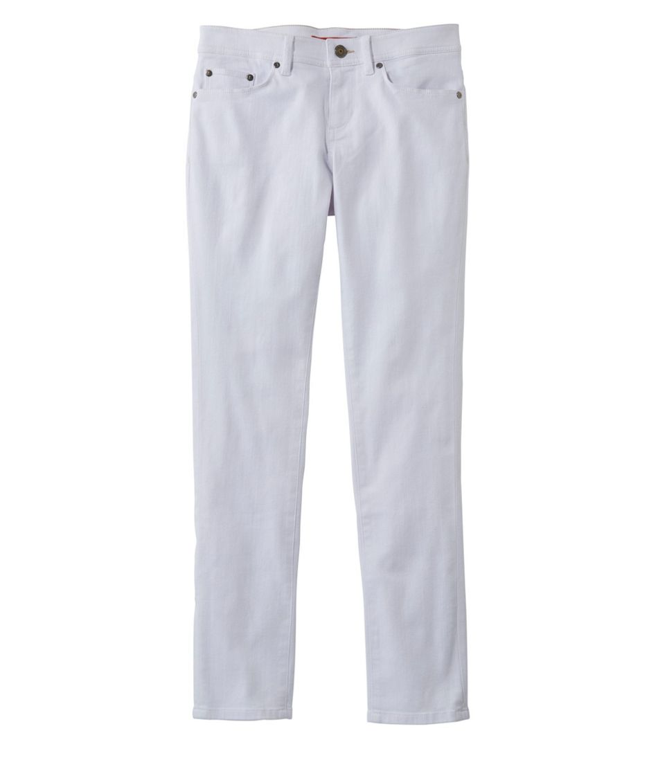 Women's L.L.Bean Performance Stretch Jeans, White | Pants & Jeans at L ...