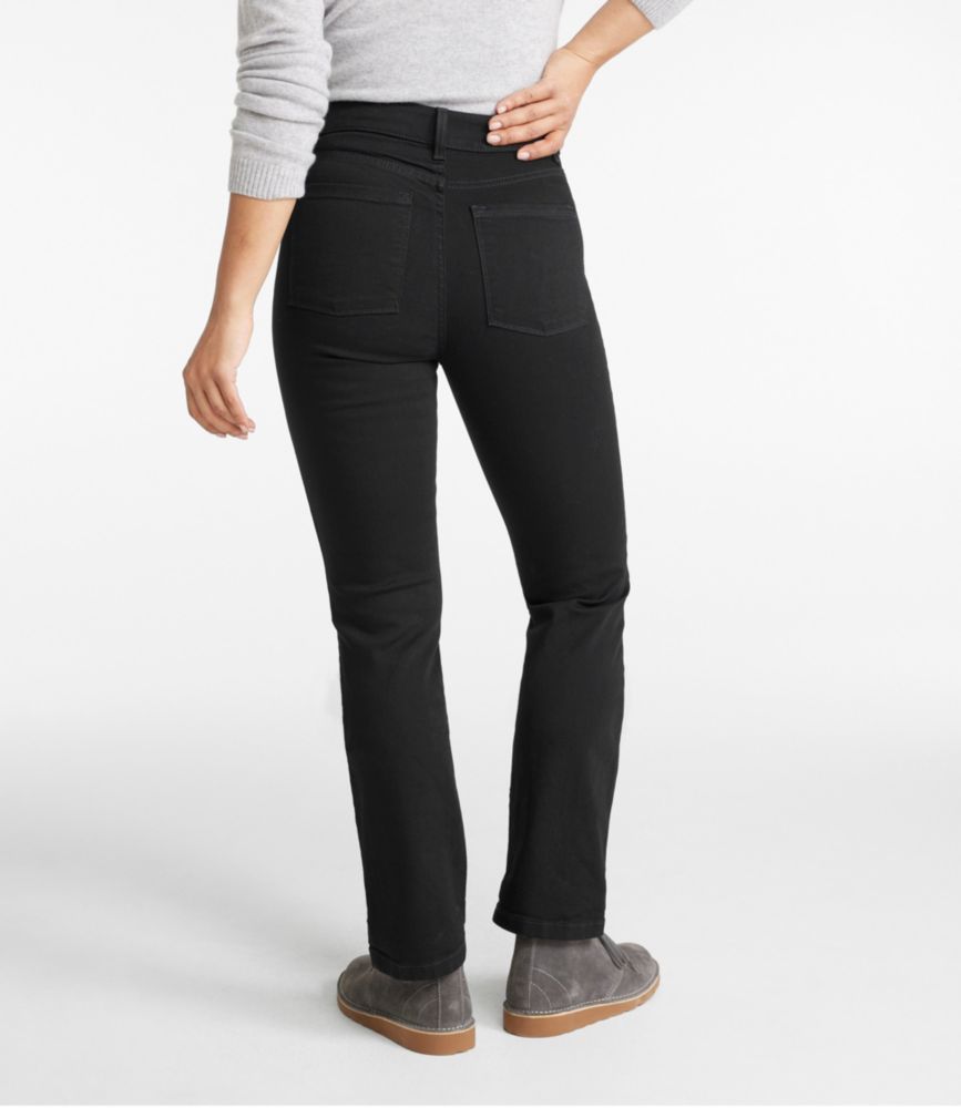 Women's True Shape Jeans, High-Rise Straight-Leg Stonewashed 2, Denim | L.L.Bean