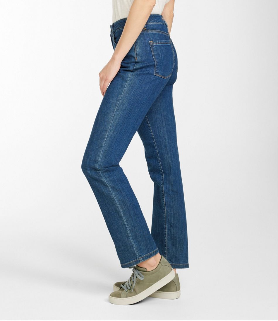 Time and Tru Women's Pull On Straight Leg Jeans 