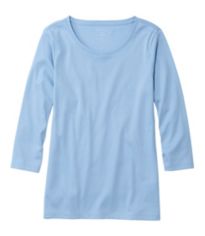 Women's Pima Cotton Tee, Short-Sleeve Crewneck