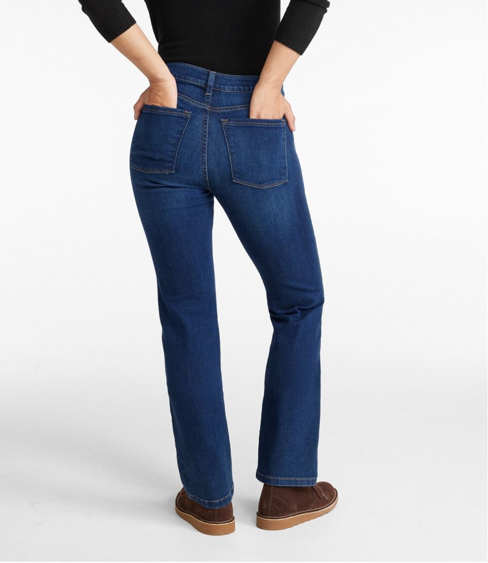 Women's True Shape Jeans, High-Rise Straight-Leg | Jeans at L.L.Bean