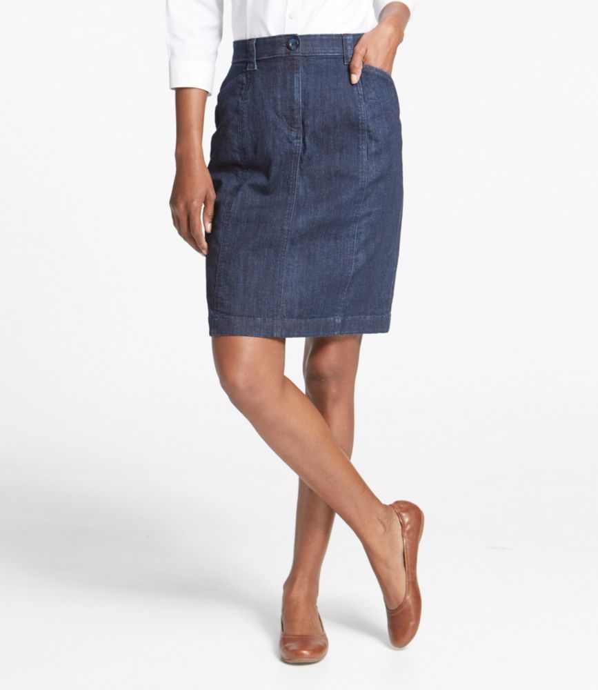 ll bean denim skirt