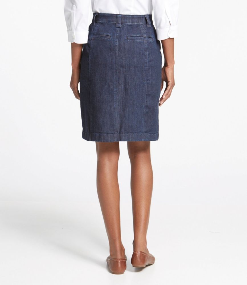 ll bean jean skirt