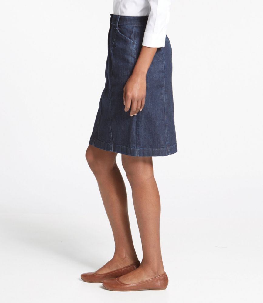 ll bean jean skirt