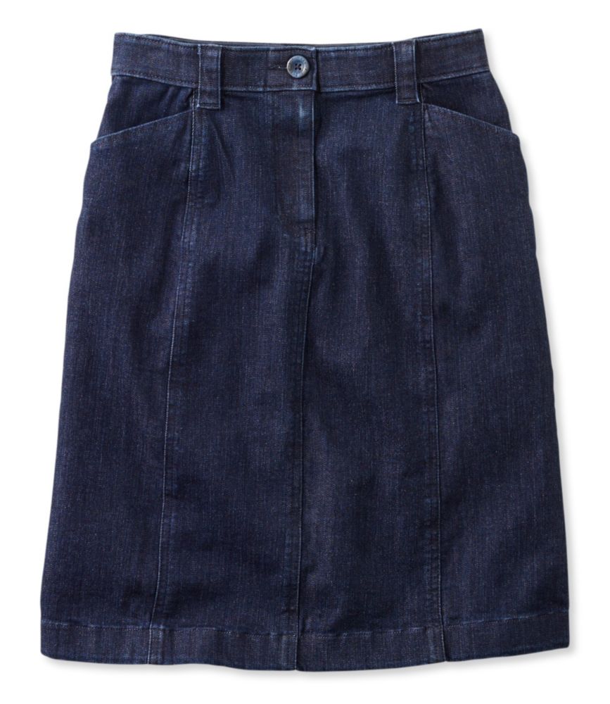 ll bean jean skirt