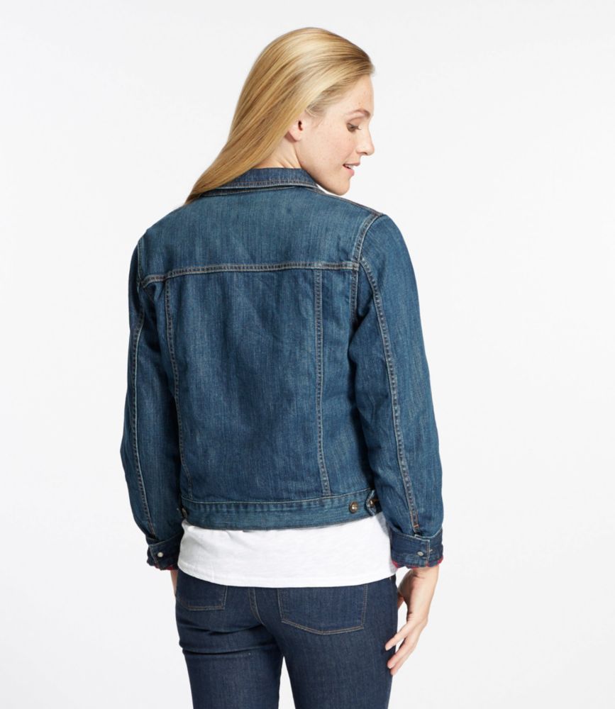 flannel lined denim jacket womens