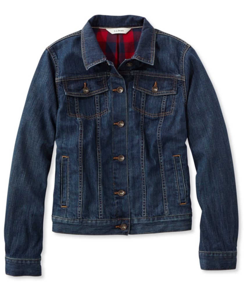 ladies lined denim jacket