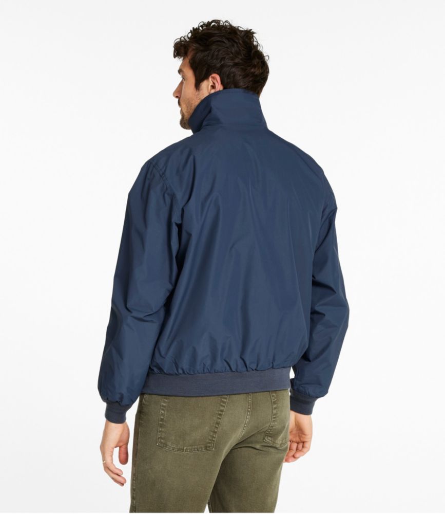 Men's Warm-Up Jacket, Flannel-Lined, Carbon Navy, small image number 3