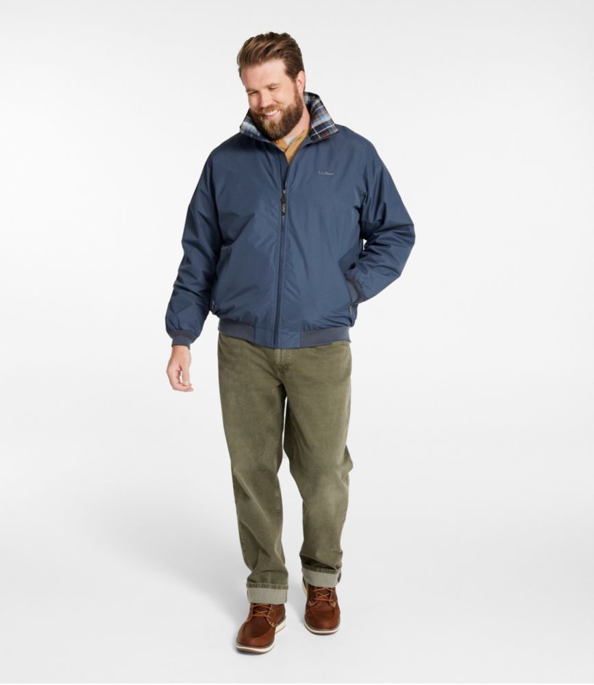 Men's Warm-Up Jacket, Flannel-Lined