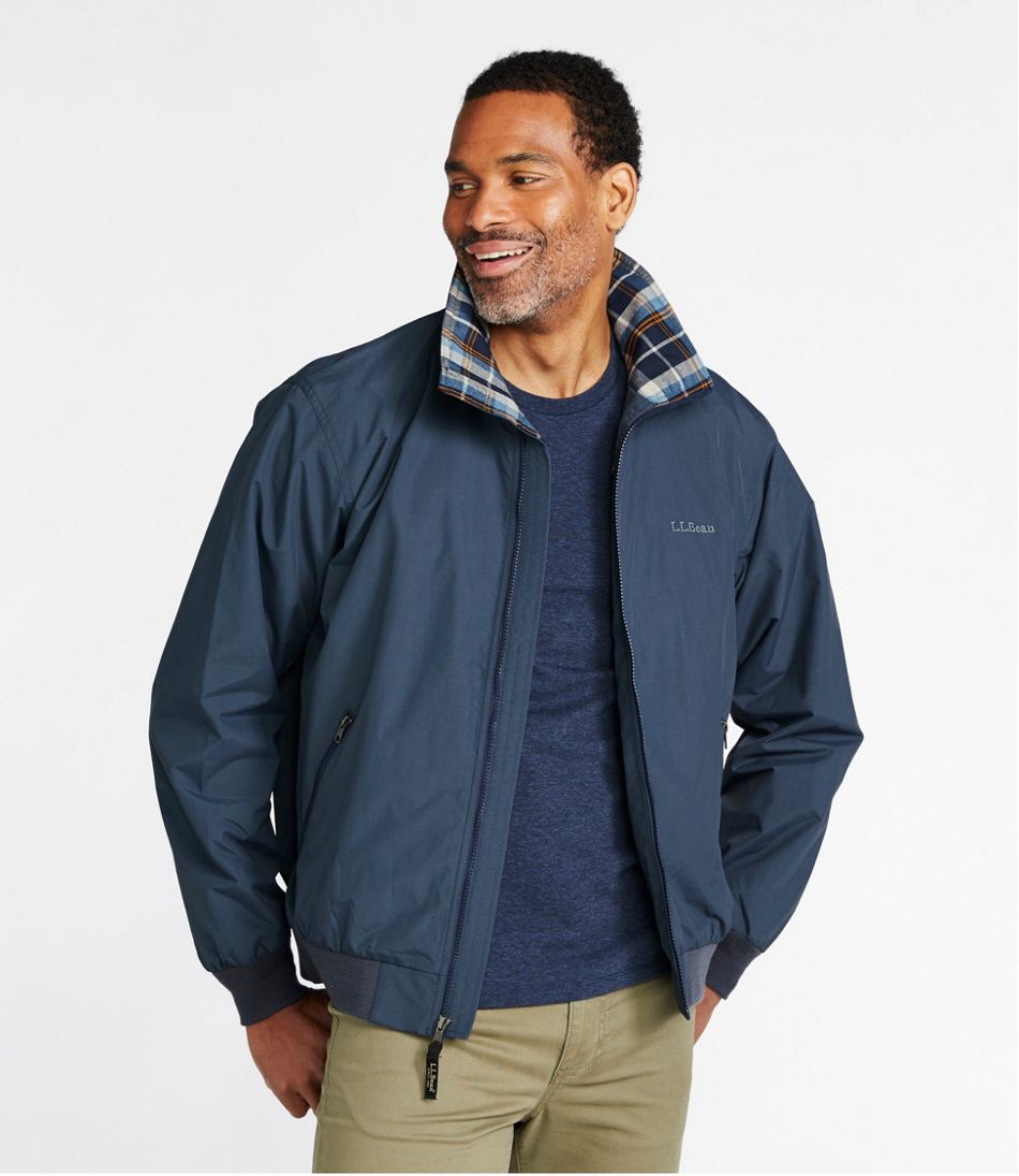 Men's Warm-Up Jacket, Flannel-Lined | at L.L.Bean