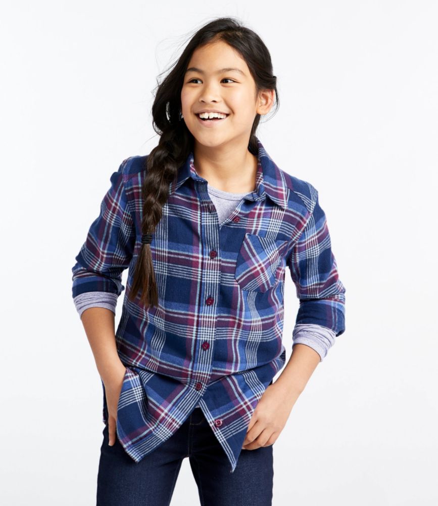 flannel girls dress