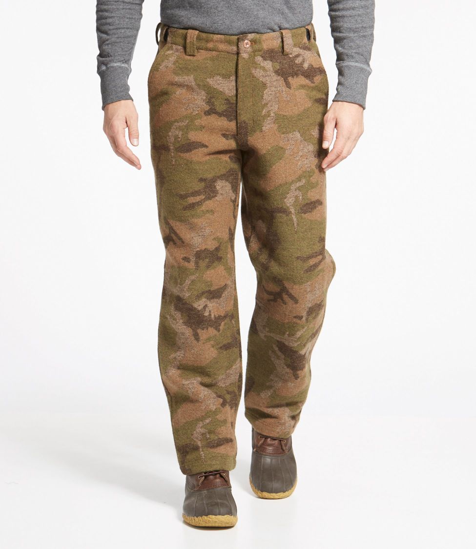 Men's Maine Guide Wool Pants with PrimaLoft, Camouflage at L.L. Bean