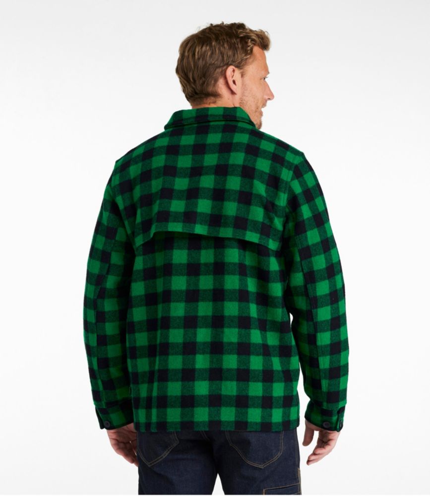 Men's Maine Guide Zip-Front Jac-Shirt, Plaid, Shale Gray/Black, small image number 3