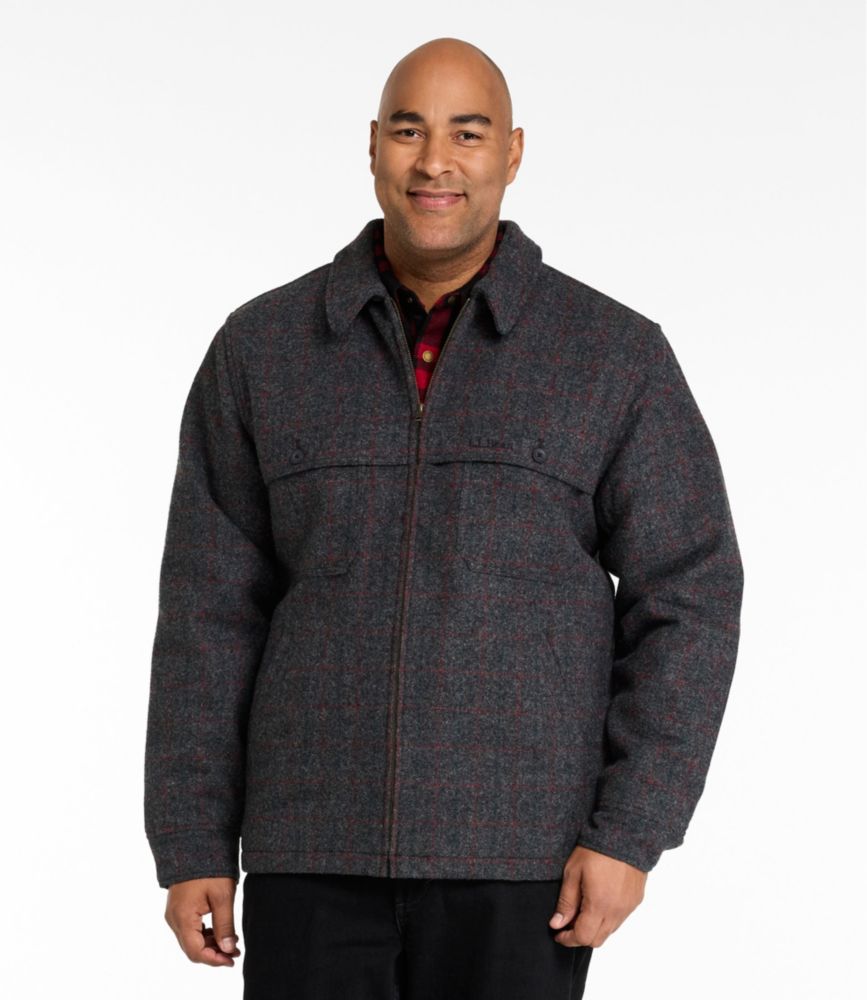 Men's Maine Guide Zip-Front Jac-Shirt with PrimaLoft, Plaid, Malone, small image number 6