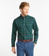 Men's Wrinkle-Free Mini-Tartan Shirt, Traditional Fit | Dress