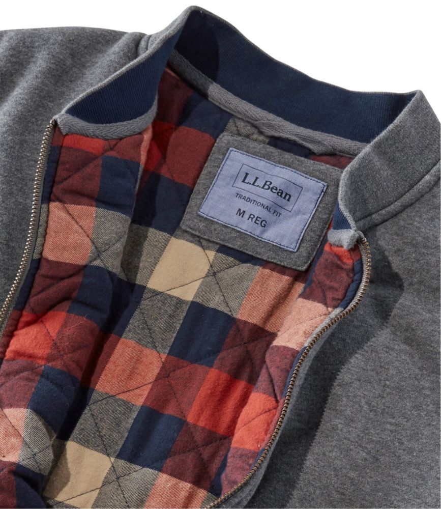 flannel lined sweatshirt