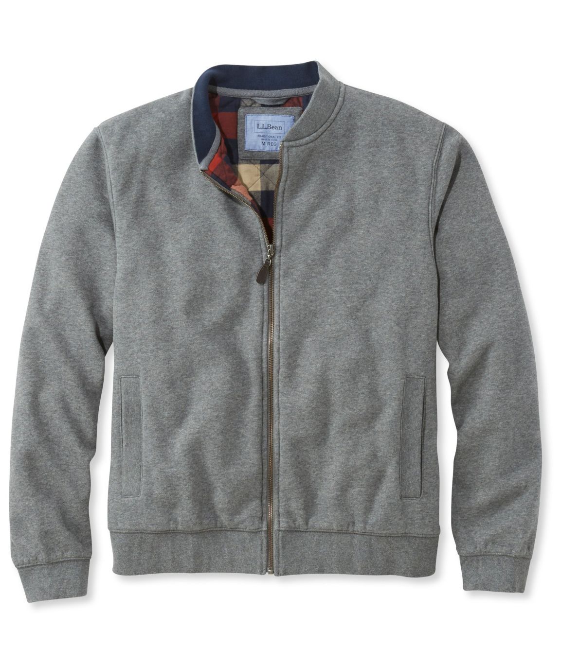 Men's Flannel-Lined Full-Zip Sweatshirt
