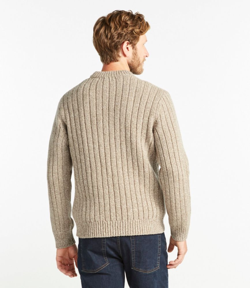 rib knit crew neck sweater