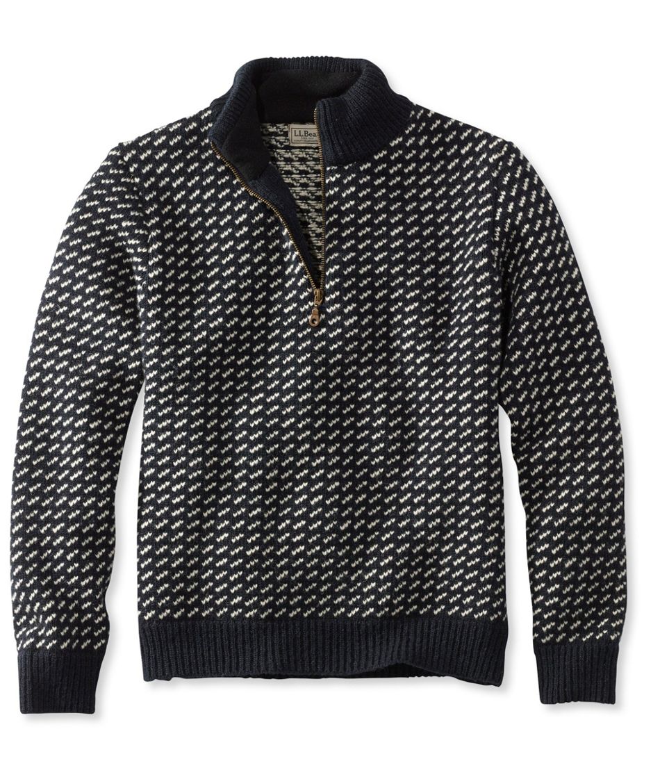 Men's Heritage Sweater, Norwegian Quarter-Zip