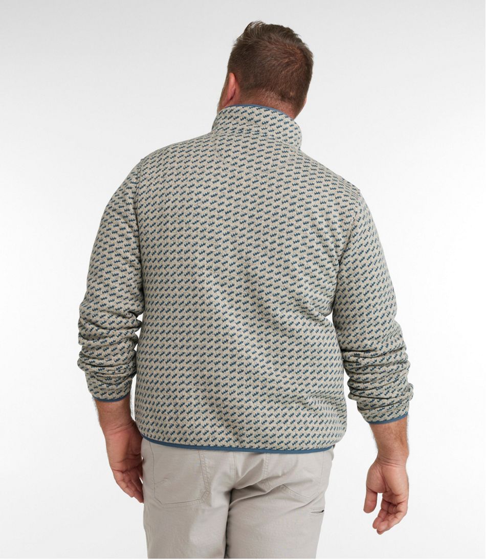 Men's L.L.Bean Sweater Fleece Pullover, Print | Sweatshirts 