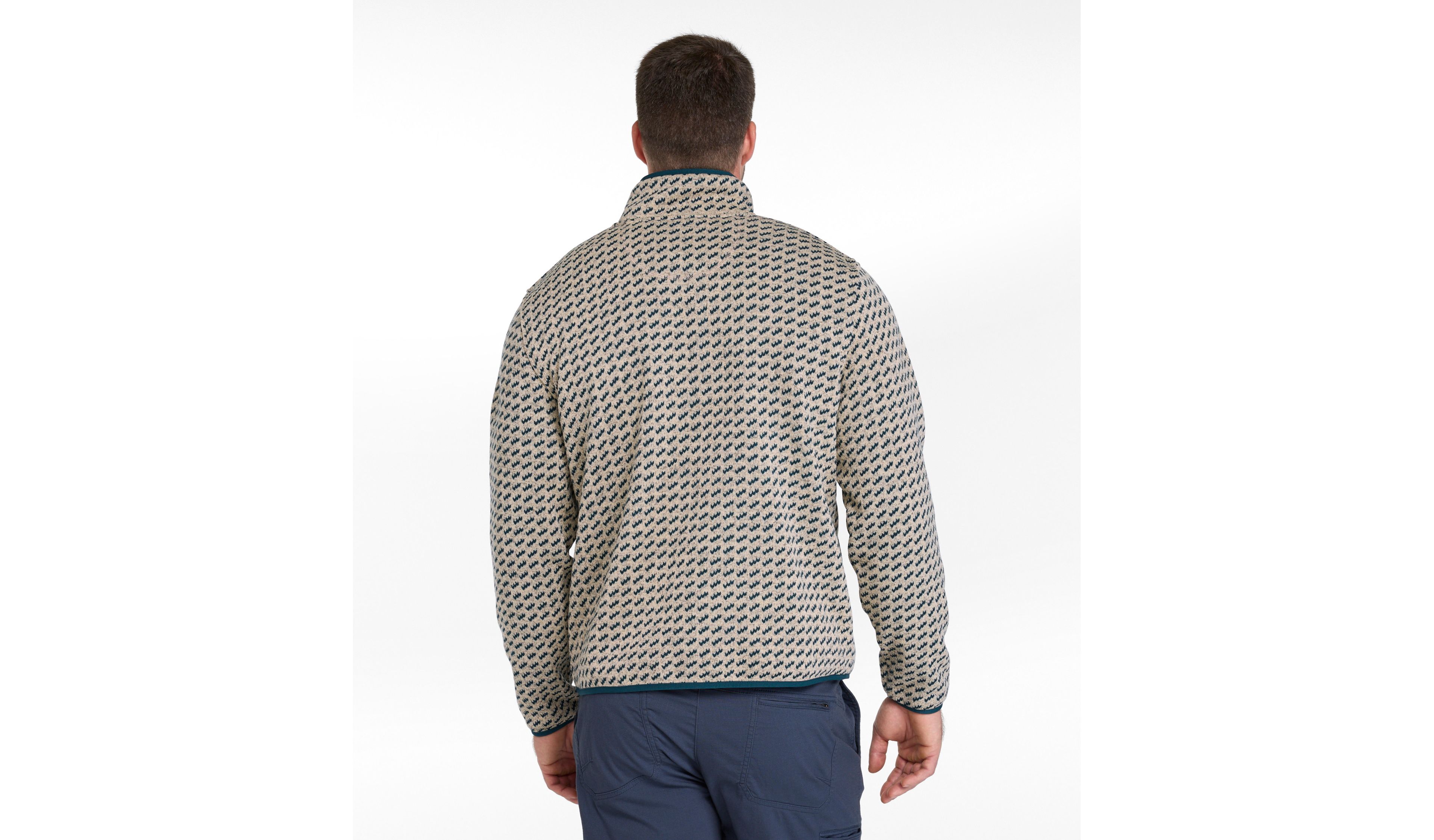 Men's L.L.Bean Sweater Fleece Pullover, Print