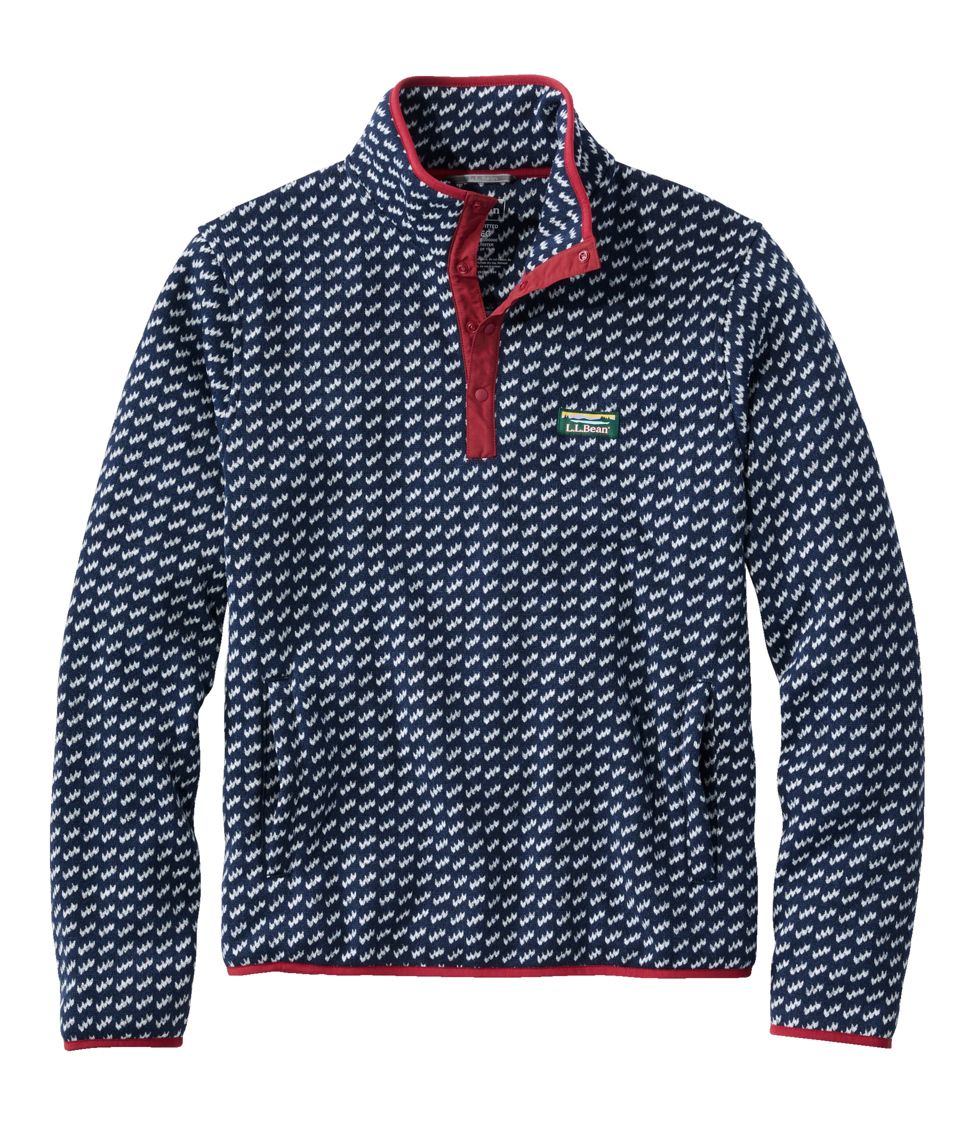 Men's L.L.Bean Sweater Fleece Pullover, Print at L.L. Bean