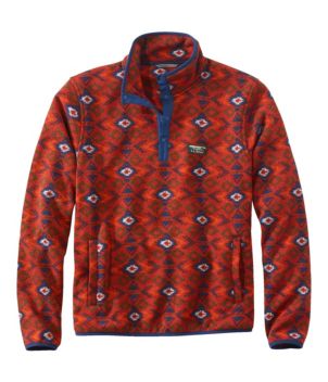 Men's L.L.Bean Sweater Fleece Pullover, Print