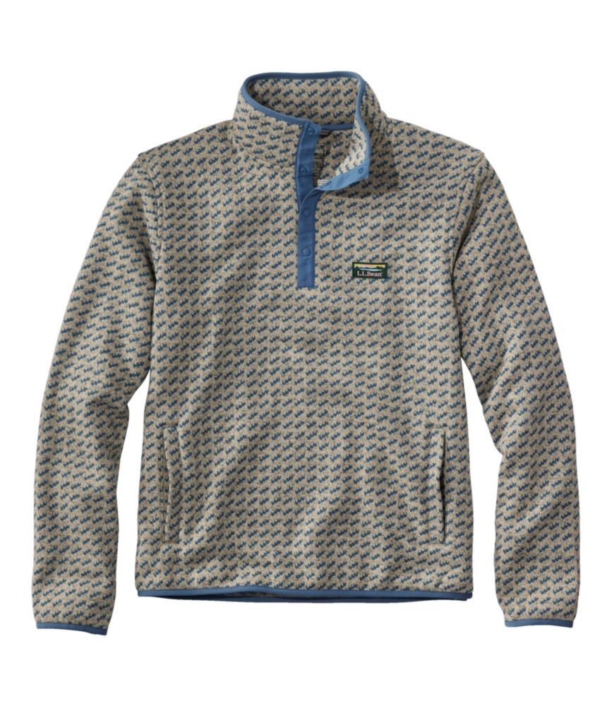 Men s L.L.Bean Sweater Fleece Pullover Print Fleece at L.L.Bean