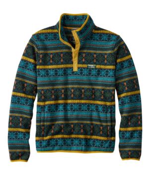 Men's L.L.Bean Sweater Fleece Pullover, Print