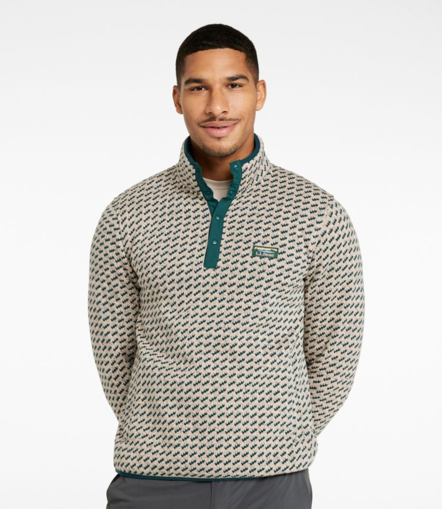 Men's L.L.Bean Sweater Fleece Pullover, Print
