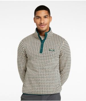 Men's L.L.Bean Sweater Fleece Pullover, Print