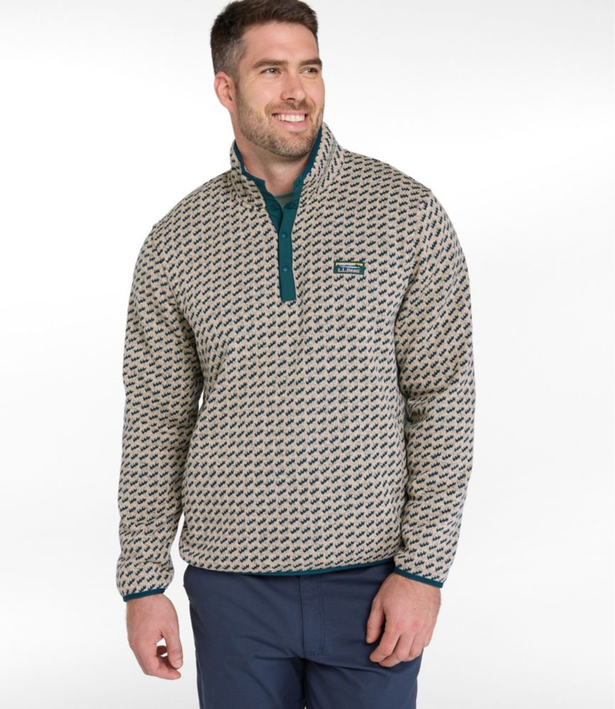 Men's L.L.Bean Sweater Fleece Pullover, Print