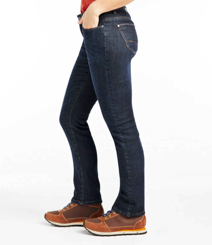 lined stretch jeans