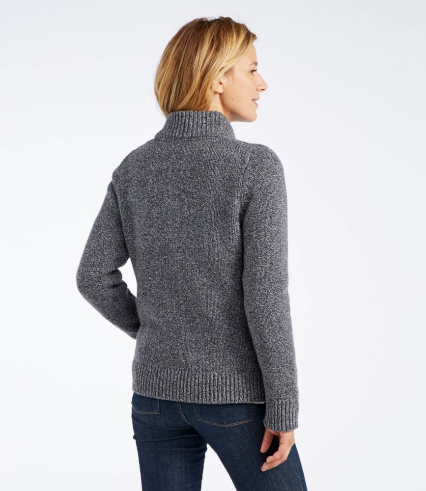 women's wool zip up sweater