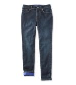Girls' Performance Stretch Jeans, Lined