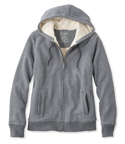 Women's Sweater-Trimmed Sherpa-Lined Hoodie | Free Shipping at L.L.Bean.