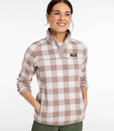 Women's L.L.Bean Sweater Fleece Pullover, Print