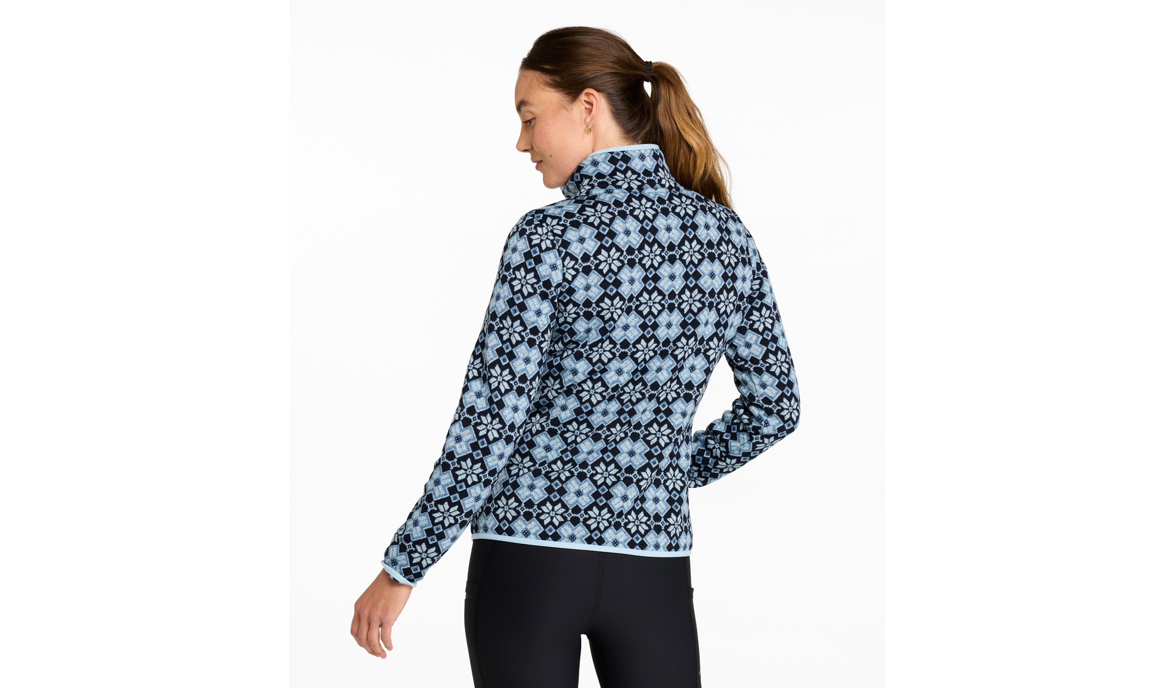 Women's L.L.Bean Sweater Fleece Pullover, Print