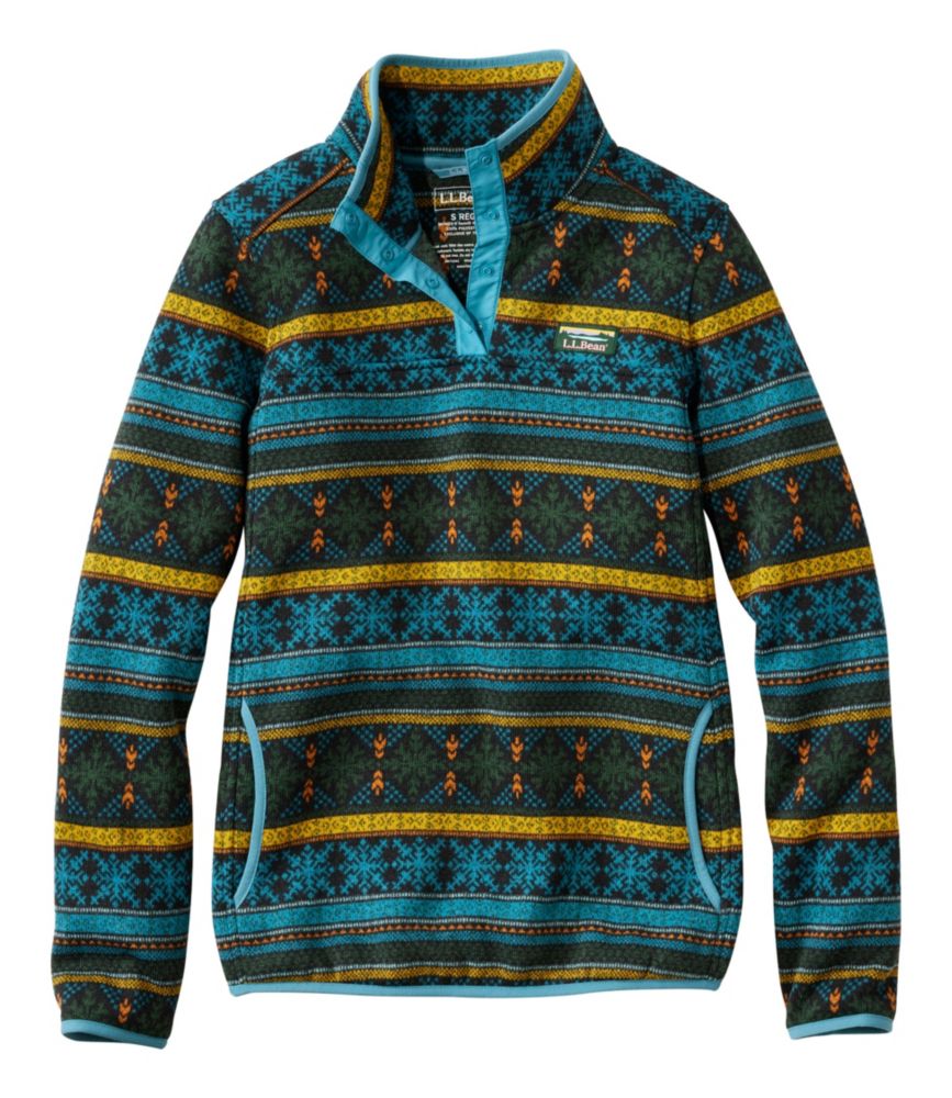 Women's L.L.Bean Sweater Fleece Pullover, Print