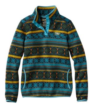 Women's L.L.Bean Sweater Fleece Pullover, Print