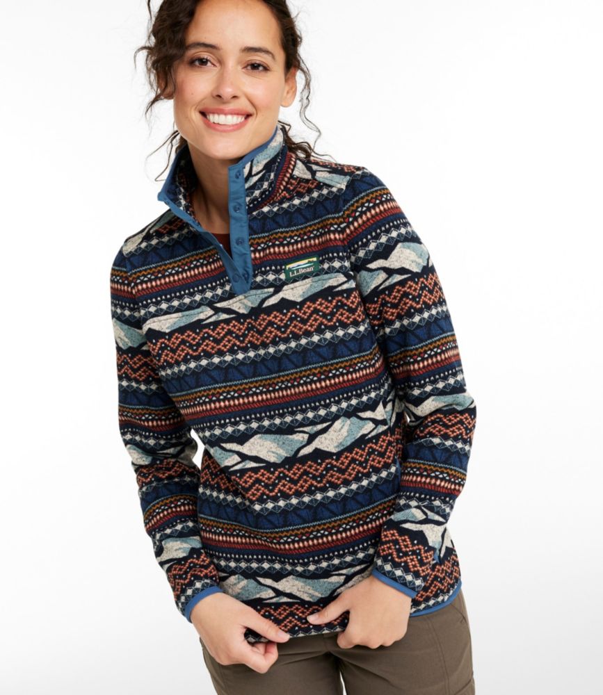 Women's Sweater Fleece Pullover, Print