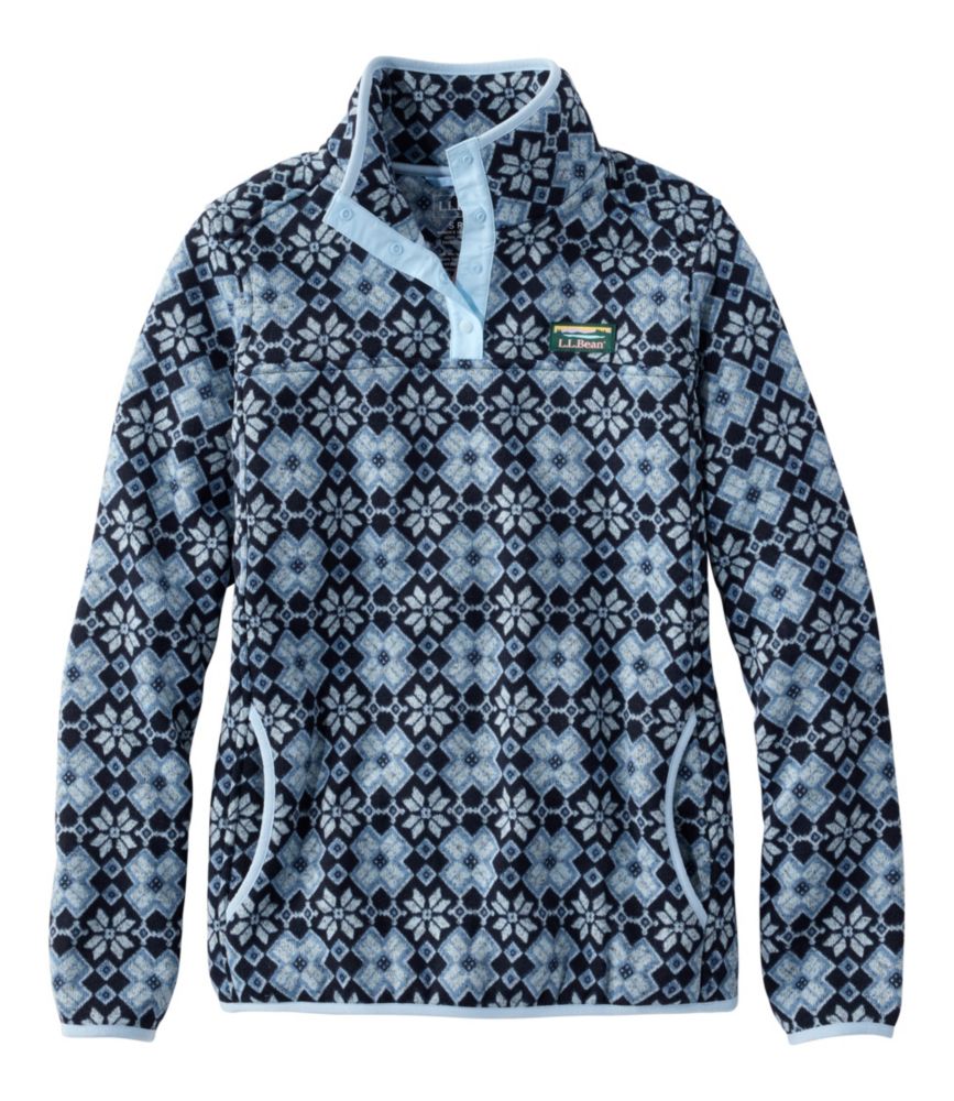 Women's L.L.Bean Sweater Fleece Pullover, Print