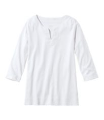 T-shirt en coton Pima pour femme, ras du cou à ... - L.L.Bean
