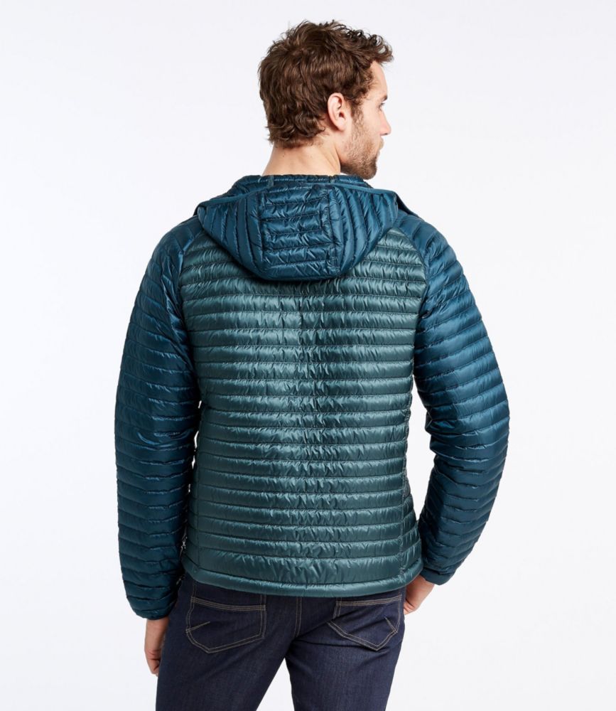 Men's Ultralight 850 Down Sweater, Hooded Colorblock
