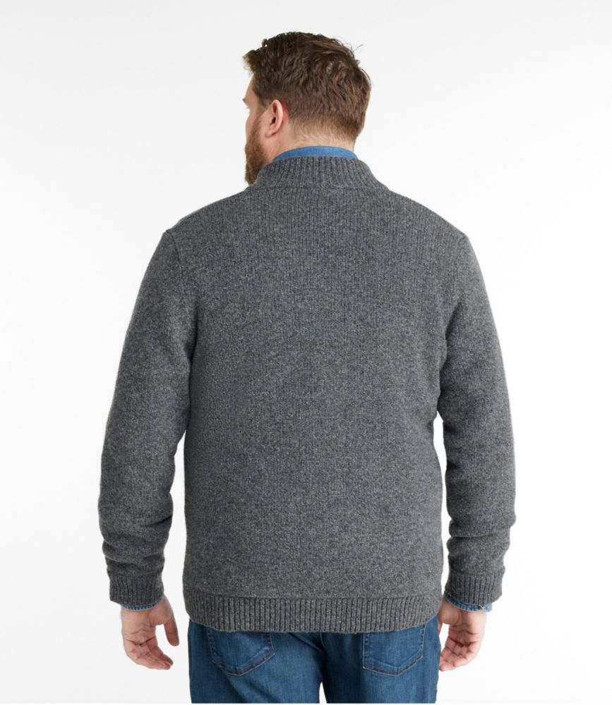Men's L.L.Bean Classic Ragg Wool Sweater, Full-Zip Flannel-Lined | Sweaters at L.L.Bean